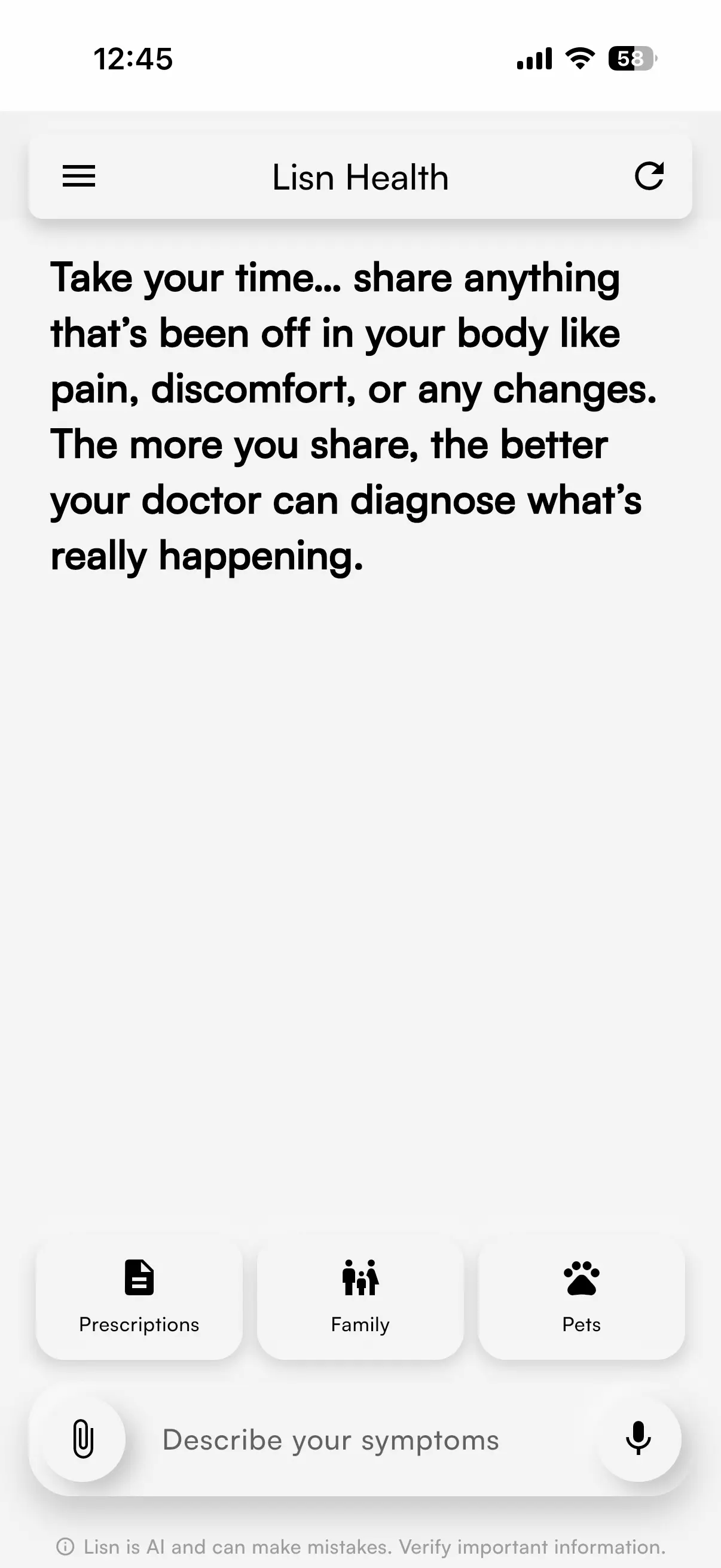 Lisn Health patient app
